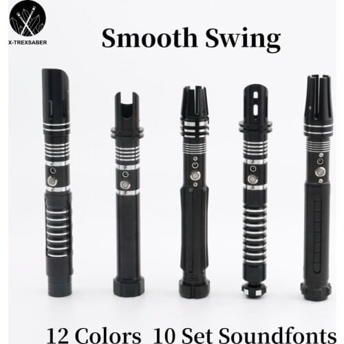 TXQ Lightsaber Metal Hilt Heavy Dueling 12 Color RGB LED Change Volume Adjustment Force 6 Sound Fons FOC Blaster Saber TS004GIFT