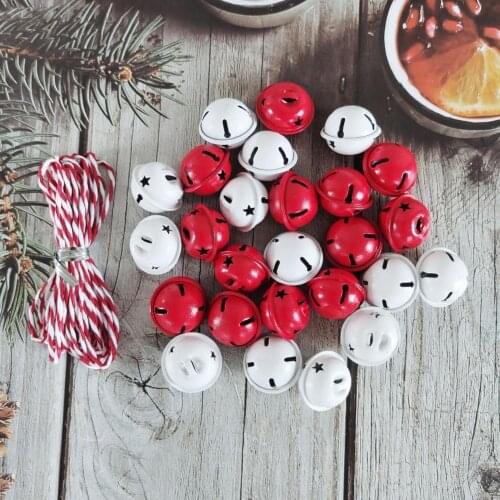 Metal 1 Set Good Christmas Bells Ornaments with High Toughness Rope Lightweight Hanging Bells Eco-friendly for Christmas