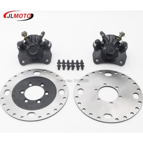 1Pair Left/Right Heightening Brake Caliper & 2pcs 160mm Hydraulic Brake disc Fit For Jinling Kandi Quad ATV Go kart Buggy Parts