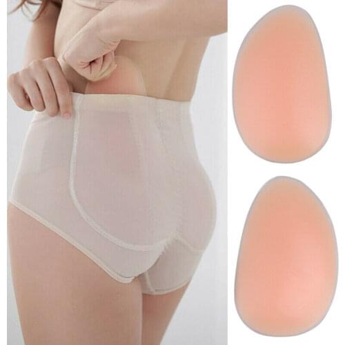 1 Pair Thin/Thick Silicone Padded Insert Bum Buttocks Enhancer Shaper Hip Up Butt Lifter Booty For Crossdresser
