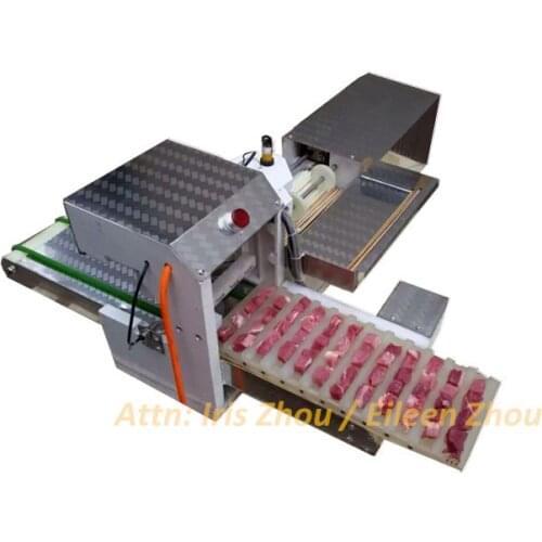1600pcs/h kebab meat stringing machine / kabab making machine / meat skewer machine