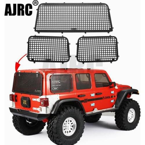 3Pcs Metal Window Mesh Protective Net for 1/10 RC Crawler Car AXIAL SCX10 III AXI03007 Upgrade Accessories