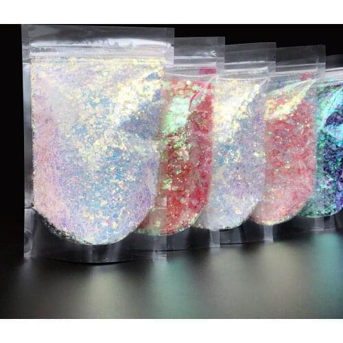 5 grid/bag Mixed Nail Glitter Powder Sequins Colorful Nail Flakes Sticker 3d DIY SequiNail Sliders Dust For Nail Art Decorations