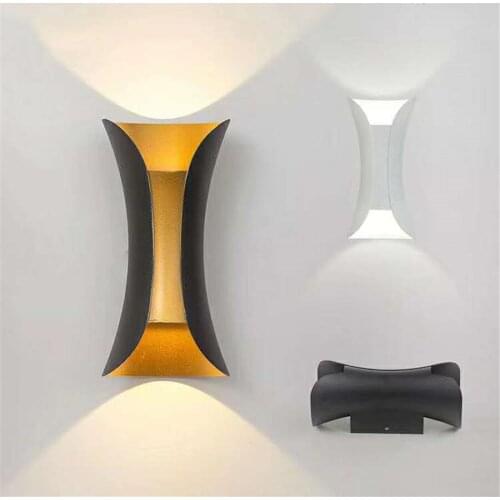 6W 10W Waterproof Modern Wall Light Outdoor Up Down Dual Head Wall Lamps Corridor Exterior Balcony LED Porch Light Sconces Decor