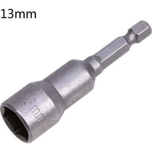 8mm-19mm Air Hex Adapter Shank Drill Bit Socket Magnetic Driver Impact Set 1/4 Drill Bits 13mm/14mm/16mm/17mm/19mm