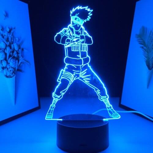 Acrylic 3D LED Night Light Anime Figure Lamp for Child Birthday Gift Nightlight Bedroom Atmosphere Lamp Manga Table Light