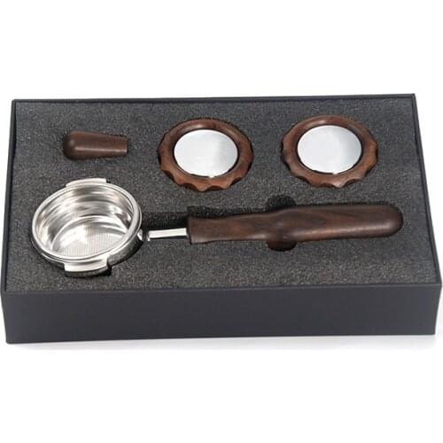 Coffee Machine DIY Accessories 58MM Bottomless Portafilter Filter Holder Basket for Expobar E61 ECM Rocket