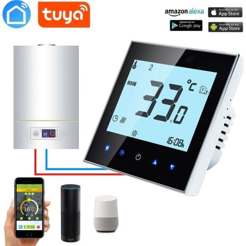 ALEXA ECHO APP Wireless Room Thermostat Wall-hung Gas Boiler Heating Controller Weekly Programmable Remote Control Temperature