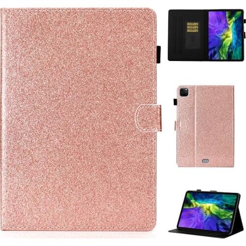 Bling Glitter Case for ipad Pro 11 2020 Tablet Case Soft Leather Case For iPad Pro 2020 11 Flip Cover Pen Pencil Holder Stands
