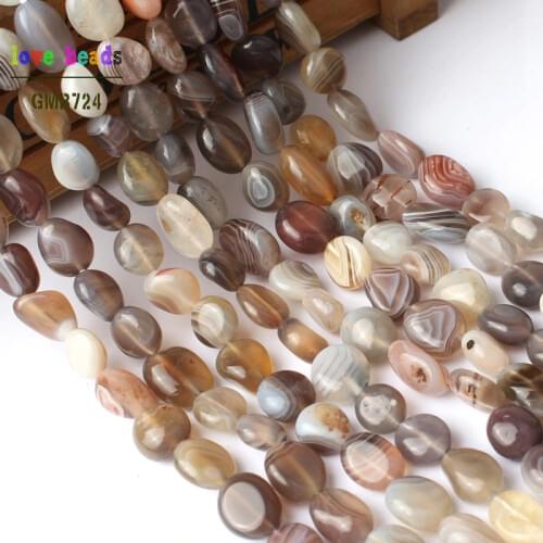 8-10mm irregular natural genuine botswana sardonyx agates beads for jewelry making 15inches natural stone beads diy bracelet