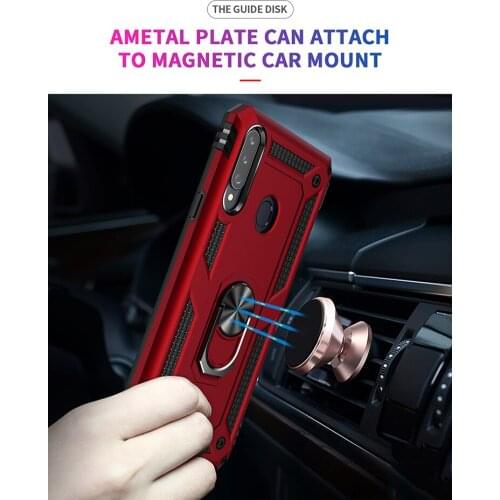 For Samsung Galaxy A20S phone Case Finger Ring case Car Holder Stand Magnetic Suction