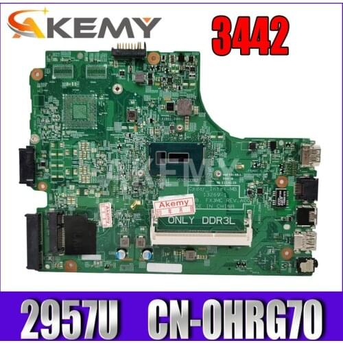 CN-0HRG70 HRG70 For DELL Inspiron 15 3442 3542 3443 3543 5748 Laptop Motherboard 13269-1 PWB.FX3MC REV:A00 2957U 3558U mainboard
