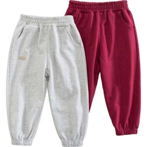 2021 Childrens Cotton Spring Autumn Infant Pants Girls Soft Pencil Pants Baby Casual Outdoor Sports Elastic Waist Trousers