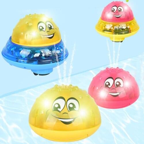 Baby Bath Toys Electric Induction Sprinkler Ball Music Light Rotate Party Children Water Spray Play Ball Bathing Swimming Toys