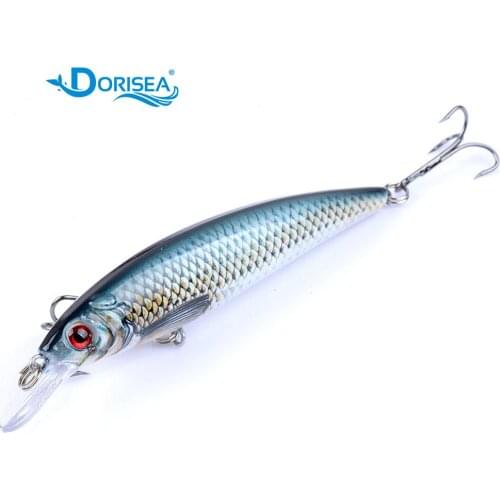 DORISEA 1PCS 11cm 13.4g Fishing Lure Hard Plastic Artificial Bait 3D Eyes Fishing Wobblers Crankbait Minnows
