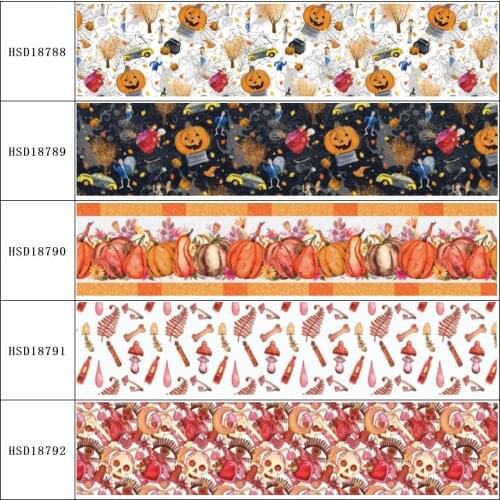 HSDRibbon free shipping 3" 75mm heat transfer printed hsd-design series Grosgrain Ribbon 50Yards/Roll