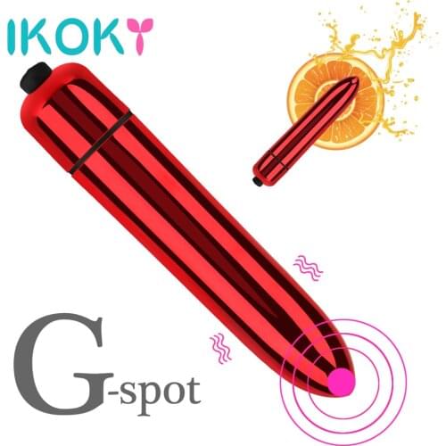 IKOKY AV Stick Clitoris Stimulator Sex Products Stimulator Massager Mini Bullet Vibrator Sex Shop Portable Sex Toys for Women