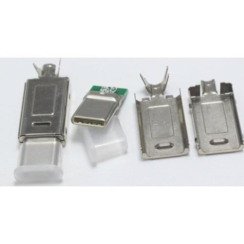 1set USBC Type-C to Type C Cable Fast Charging DIY Plug For Samsung Note 9 S9 Xiaomi Mi8 POCOPHONE F1 USB-C Data Charger Cord