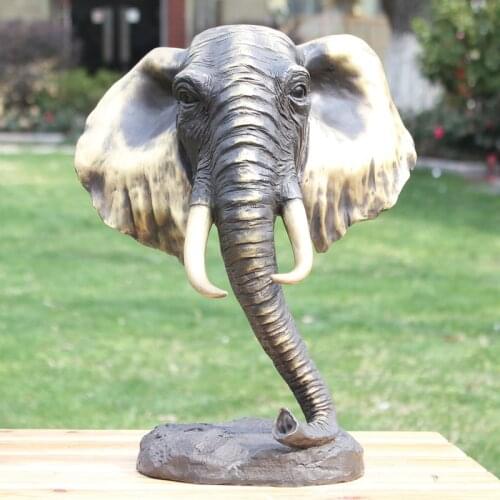 As BRASS statue of the elephants luck works of art like animal ornaments Home Furnishing abstract decorations gifts