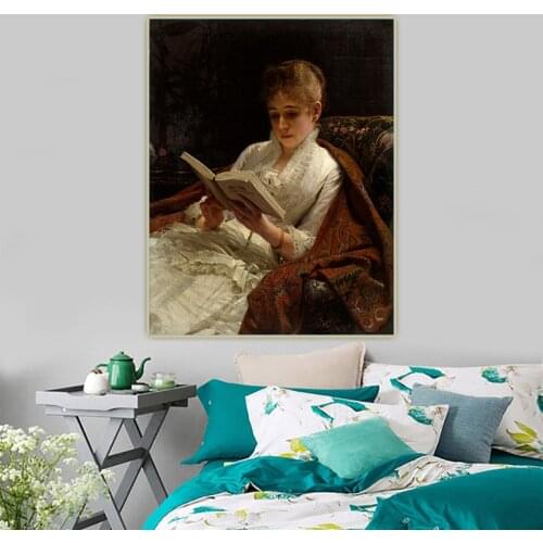 Citon Ivan Kramskoi《Portrait of a Woman》Canvas Oil Painting Artwork Poster Picture Background Decor Home Living Room Decoration