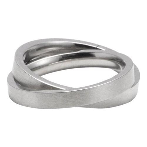 POTCET Korea 2021 Fashion Trend Unisex Stainless Steel Cross Ring Titanium Steel Niche Retro Hip Hop Ring Free Shipping Jewelry