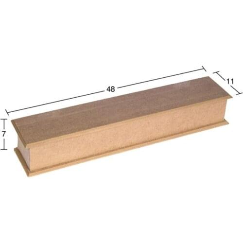 KU286 Skewers Box, Unpainted Raw Wood Mdf Box