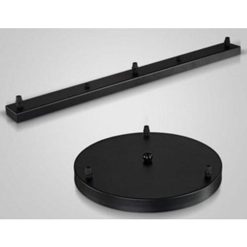 Chandeliers/Pendant Lamp Base Black/ White Round/Rectangular Ceiling Base Canopy Plate Chassis Lighting Fixtures Accessories