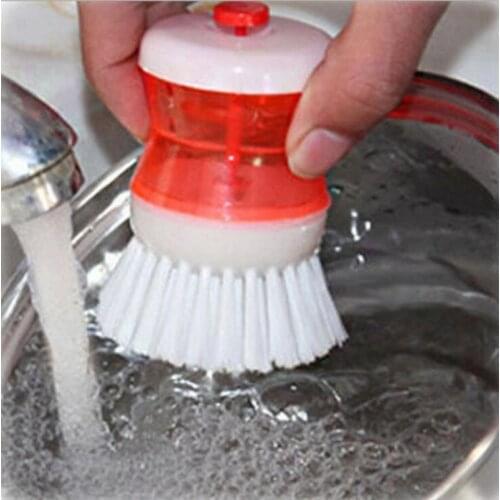 New Hydraulic Cleaning Brush Washing Pot Multicolor Kitchen Gadgets Wash Tool Dish Bowl Brush Scrubber Brushes Cleaner Novelty