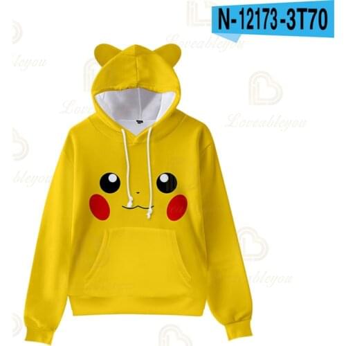 Anime Pokemon 2020 New 3D Hoodies Men Women Children Casual Fashion Streetwear Boy Girl Kids Printed Hoodie Cool Tops Tee