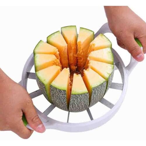 Large Kitchen Practical Tools Creative Watermelon Slicer Melon Cutter Knife 410 Stainless Steel Fruit Cutting Slicer