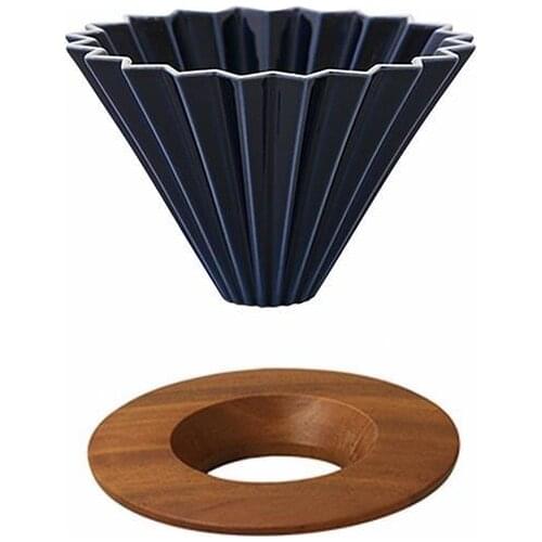 Origami Ceramic Coffee Dripper Hand Filter Cup Coffee Ceramic Cup Made in Japan Elegant & Modern Pour Over for 1-2/2-4 Cups