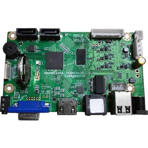 H.265+ XM Solution Original 4K 5MP Hi3536C 32CH NVR Mainboard NBD8032RA-UL-V2
