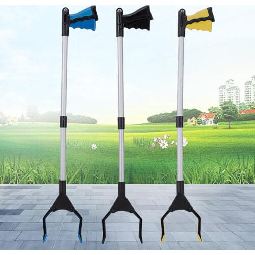 Folding Household Garbage Picker Alloy Trash Grabber Waste Leaves Pick Cleaning Up Clip Garden For Garden Tool Tool