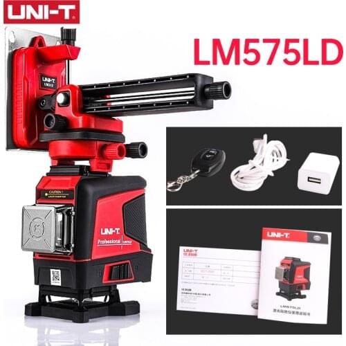 UNI-T LM575LD Laser Level Green 3D 12-Line Marker Auto Self-Leveling Remote Control Indoor Outdoor Auxiliary Tools Not Box