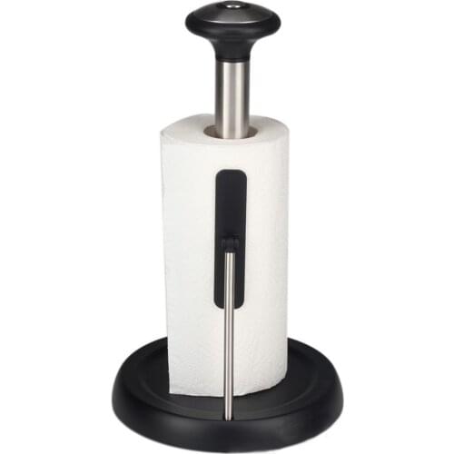 Vertical Large Roll Paper Towel Rack Stainless Steel Flat Spring Can Put Any Size Paper Towel Base Without Scratches