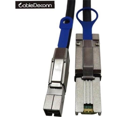 External Mini SAS 4X SFF 8088 to Mini SAS High Density HD SFF 8644 Data Cable 1-2M