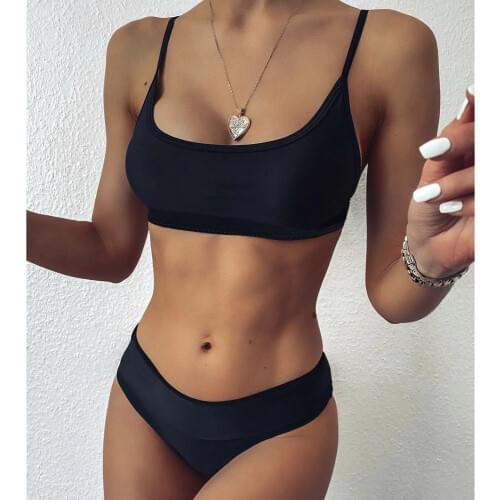 2020 Leopard Print Two Piece Swimsuit Womens High Waist Bikini Swimwear Bathing Suit Swimming Suit For Women Brazilian Bikinis