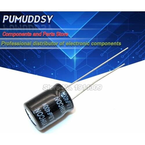 10PCS Higt quality 400V6.8UF 10*13 6.8UF 400V 10*13MM Electrolytic capacitor