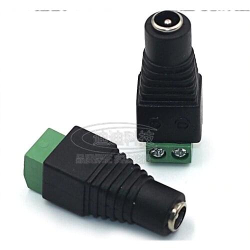 20Pcs Avoid welding DC female head 5.5 * 2.1 MM DC 12 v DC power adapter plug lamp belt joint welding