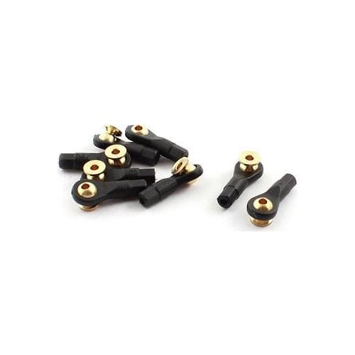 8Pcs RC Car Spare Parts Tie Rod Ends Brass Ball Link 2x2x19mm