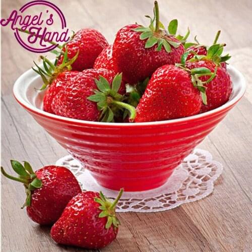 Diy Diamond Painting Cross Stitch 5D Diamond Embroidery Strawberry Full round&Square Drill Diamond Mosaic Decoration Kit Fruit