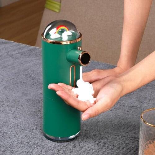 Automatic Foam Soap Dispensers Bathroom Smart Washing Hand Machine USB Charging Rainbow High Quality ABS Material