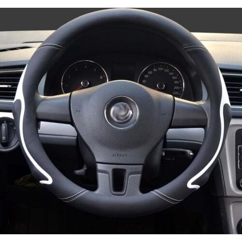 Car Steering-wheel Cover 36CM good Leather Universal Car-styling Sport Anti-Slip Automotive steer Cover Auto Steering Wheel hubs