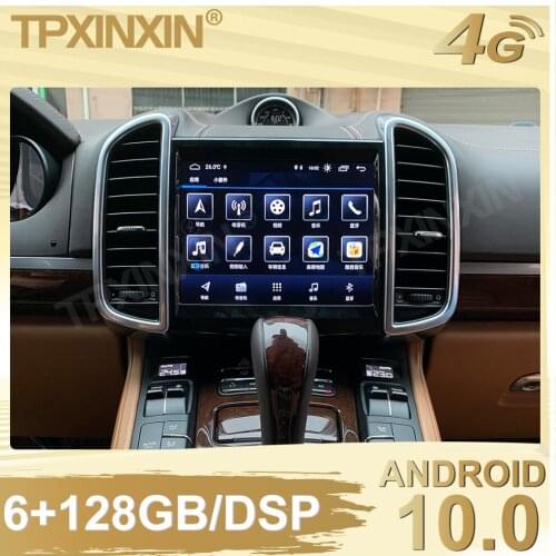 6+128G For Porsche Cayenen Android 10.0 Car Stereo Radio Tape Recorder Multimedia video player GPS navigation Built in DSP