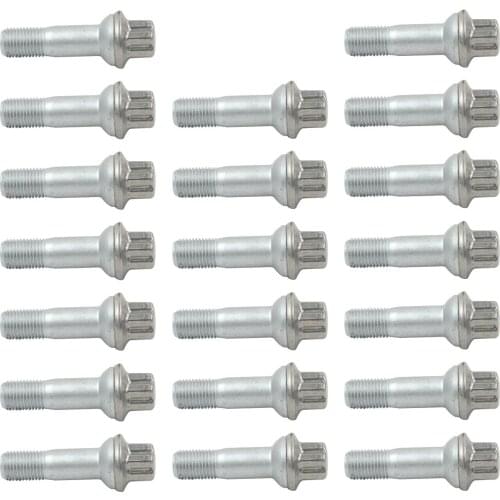 AP02 20x Wheel Lug Bolt 0009902207 / 000 990 76 07 S1 for Mercedes-Benz ML350 ML450 ML500 ML550 S450 S500 S550 2010-2014