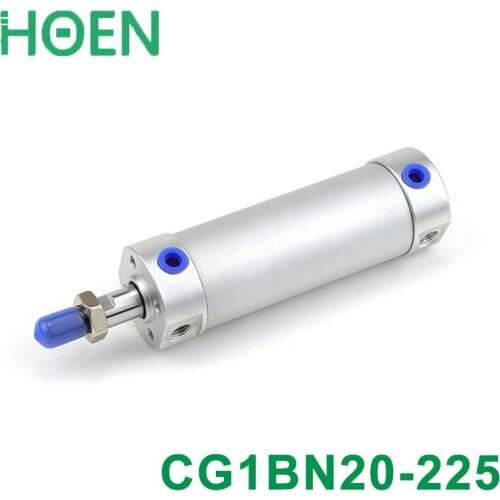 CG1BN series 20mm Bore 225mm Stroke CG1BN20-225 standard double acting single rod Pneumatic Air Cylinders