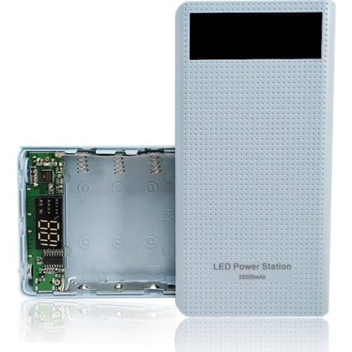 DIY 18650 Battery Quick charge Type-C QC 3.0 2.0 USB 5V 9V 12V Power Bank Case 18650 Battery Charger Box Tester