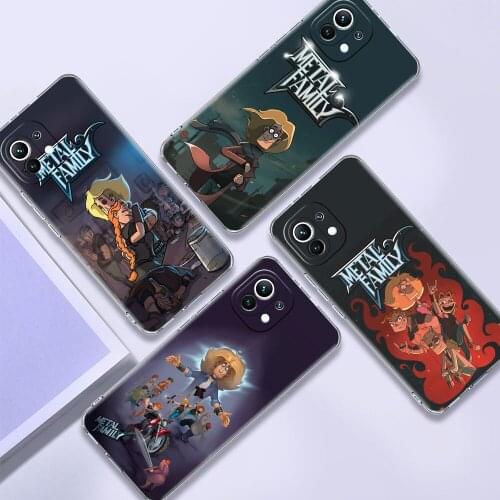 Metal Family Cartoon Phone Case For XiaoMi Poco Phone F1 X3 NFC M3 F3 X2 X3 Pro 5G F3 GT X3 GTF2 Pro 5G Clear Cover Shell