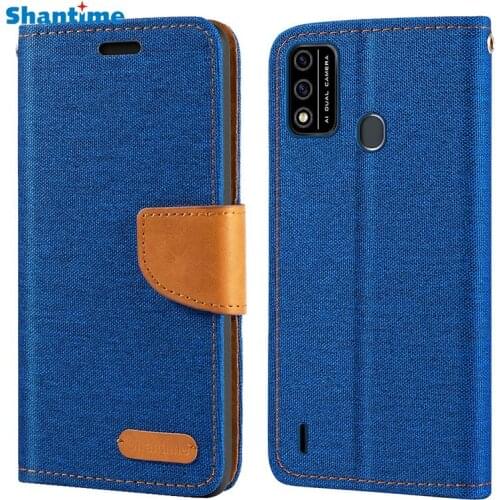 Oxford Leather Wallet Case For ITEL A48 With Soft TPU Back Cover Magnet Flip Case For ITEL A48