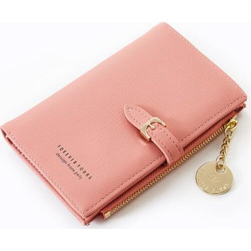 Ladies Clutch Bag Zipper Hasp Wallets for Women Short Coin Purse PU Leather Money Bags Small Card Holder Female Wallet sac femme